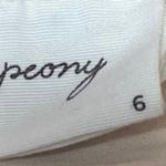 Peony Women's Black Floral Bandeau Two Piece Bikini Swimsuit Swimwear Size 6/8 Photo 3