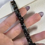 Eva Blue Dress Junior 10 Black Beaded Floral Y2K Witchy Boho Cocktail Party Club Photo 5