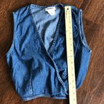 Vintage Denim wrapped cropped vest top Photo 3