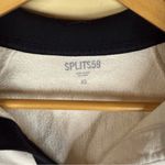 Splits59 Womens Tiger French Terry Rugby Sweater Size XS Cropped White Black Photo 2