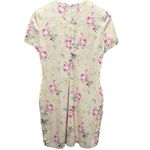 ZARA  NWT Floral Print Satin Effect Dress Cut-Out Details Size Medium Photo 12