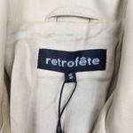 Retrofête Retrofete Lo Leather Jacket in Cream Size Small NWT Moto Biker Photo 10