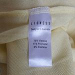 LIONESS  Field of Dreams Maxi Dress Lemon Butter Yellow Off Shoulder Pleated M Photo 7