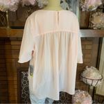 Valerie Stevens BLUSH PINK FLOWY TUNIC BLOUSE NWT (3X) Photo 2