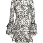Alexis  Ruston Black White Lace Dress Photo 0
