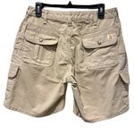 Carhartt Women’s Vintage WB164 Six Pocket Cargo Shorts Tan Size 8 Photo 3