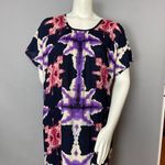Handmade Muumuu Dress Women Maxi Abstract‎ Design Short Sleeve Tie Dye Trippy Size undefined Photo 3