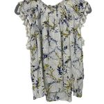 Olivaceous WHITE WITH COLORFUL FLORAL DESIGN TOP SIZE LARGE Photo 0