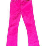Loft Women 24 The Kick Crop Denim Hot Pink Jeans Summer Barbiecore Colorful Photo 0