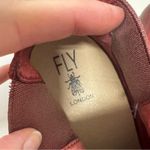 Fly London Red Distressed Leather Ankle Boots Shooties Womens 6.5 Heeled Fall Photo 2