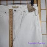 Madewell NEW Stovepipe Jeans in Pure White, 29 Photo 6