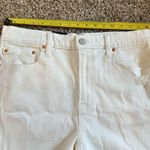 Gap NET New  Cheeky Midi High Rise Bermuda Shorts white distressed 12 31R pockets Photo 4