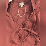 Hugo Boss Rtr sz0 Depera Tiered Midi Dress rusty red orange long loose flowly Photo 8