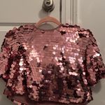 A New Day Pink Sequin Crop Top – Party Statement Piece by  Photo 3