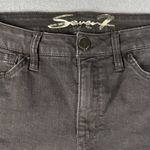 Seven7  Womens 12 Black Denim Jean High Rise Sunset Bermuda Shorts Flat Front Photo 2