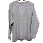 ZARA ‎ Boho Oatmeal Slouchy Open Crochet Weave sweater size M Photo 1