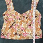 Japna Floral Print Crop Top Size Medium Photo 3