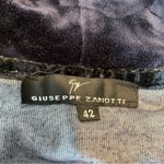 Giuseppe Zanotti  Y2K‎ Sweatshirt Dress Velour Rhinestone Zip Up Hoodie 42 Photo 7