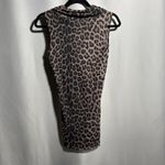 Sweet Pea Stacy Frati Animal Print Sleeveless Mesh Blouse VTG Y2K L Babydoll Top Brown Size L Photo 1