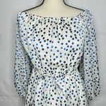 Lovers + Friends  World Traveler Dress Size S Blue Polka Dot Speckled Ocean Photo 2
