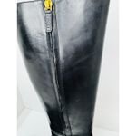 Gucci  Black Calfskin Leather Knee-High Boots w Crystal Embellished Heels EU 36.5 Photo 12