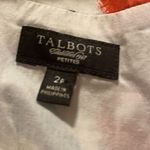 Talbots  Petites Blue & Orange Paisley Sundress Photo 1