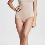 ASSETS BY SPANX Flawless Finish Shaping Cupped Bodysuit Women’s Size XL NWT! Tan Photo 0