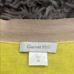 Garnet Hill lightweight cotton color block cardigan sweater M Photo 2
