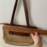 Sakroots  Straw Bag Handbag Purse Floral Print Butterfly Appliqué Peace Dangle Photo 4