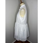 Tuckernuck  White Burnout Sleeveless Royal Shirt Dress Small S Photo 2