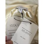 S'edge Elsa Satin Midi Dress Marshmallow Cream Size Small NWT New Years Bridal Photo 11