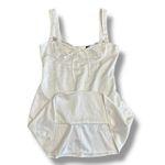 Forever 21  White‎ Satin Slip Dress Lace Bust Mini Dress Women’s Size Large L Photo 3