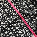 Brave Soul Black + White Star Print Button Down Blouse - Size Small Photo 1