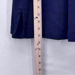 Vince  Linen Popover‎ Top Navy Blue Medium Photo 11