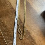 Source Unknown Vintage 28” Necklace. Gold Tone Multi Strand With Oval Shaped Design Estate Sale Photo 5