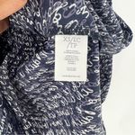 CAbi  Te Amo Love Cursive V-Neck‎ Lightweight Long Puff Sleeve Blouse Peasant XS Photo 8