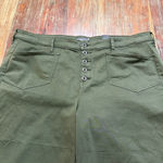 Torrid NWT Women  Green Crop WideLeg Stretch High-Rise Patch Pocket Pants Size 24 Photo 3
