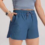 Allbirds Women's Natural Run Shorts Merino Wool Blend in Shadow Blue Size L Photo 0