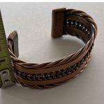 Vintage Handmade Copper Braided & Twisted Cuff Bracelets Heavyweight Sz 6.5 Brown Photo 8