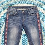 Driftwood  Western Aztec Embroidered Mid Rise Jeans Women's 27 Photo 2