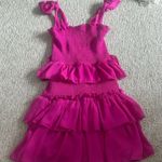 TCEC  Magenta Ruffle Dress Tiered Photo 0