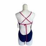 Nike NWT  Open Back Lace Up Detail SwimSuit Photo 4