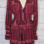 Altar'd State Dresden Fit and Flare Red Dress Photo 1