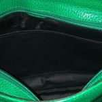 Green Faux Leather Vintage Clutch Handbag Purse Photo 5
