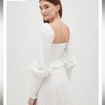 Hill House Home The Grace Nap Top White Smocked Square Neck Puff Sleeve S NWT Photo 3