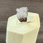 Sterling Cubic Zirconia Cocktail Ring Silver Photo 1