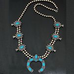 Vintage Faux Turquoise Silver Photo 4