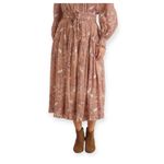 Ulla Johnson  Raquel Midi Skirt Tie Front Detail Floral Ruffle Tiered Size 0 XS Photo 3