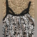 Free People floral embroidered, flowy tank top with strappy zip up back Photo 4