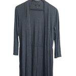 Natori  Womens Longline Cardigan XS Gray Modal Lightweight Duster Lounge‎ Belted Photo 4